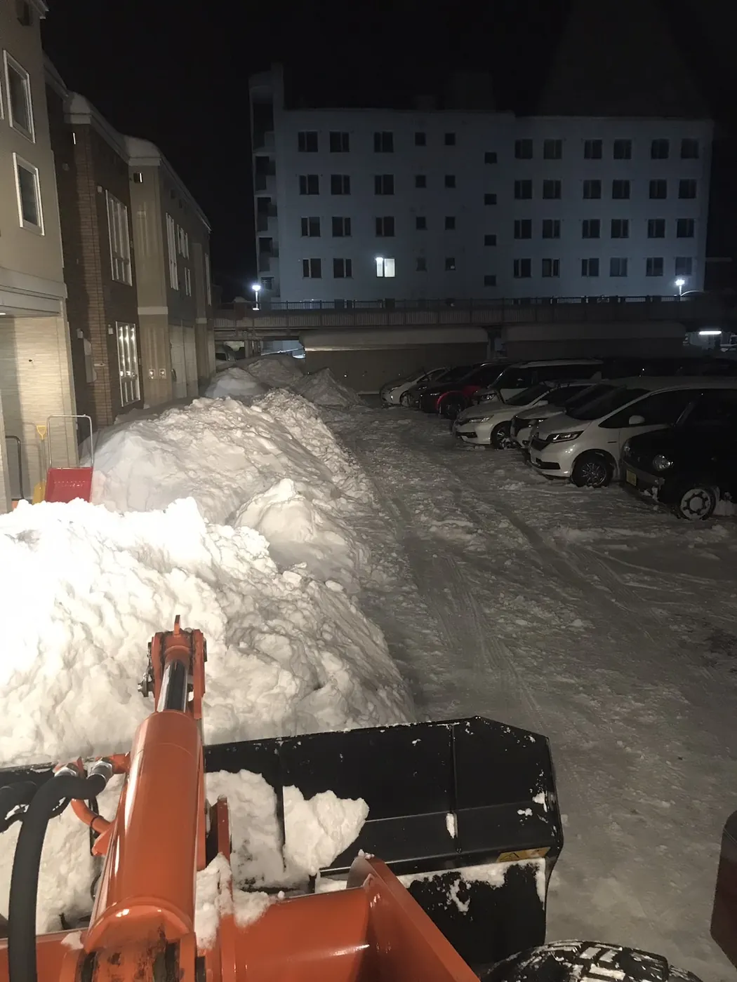除雪・排雪作業前の様子